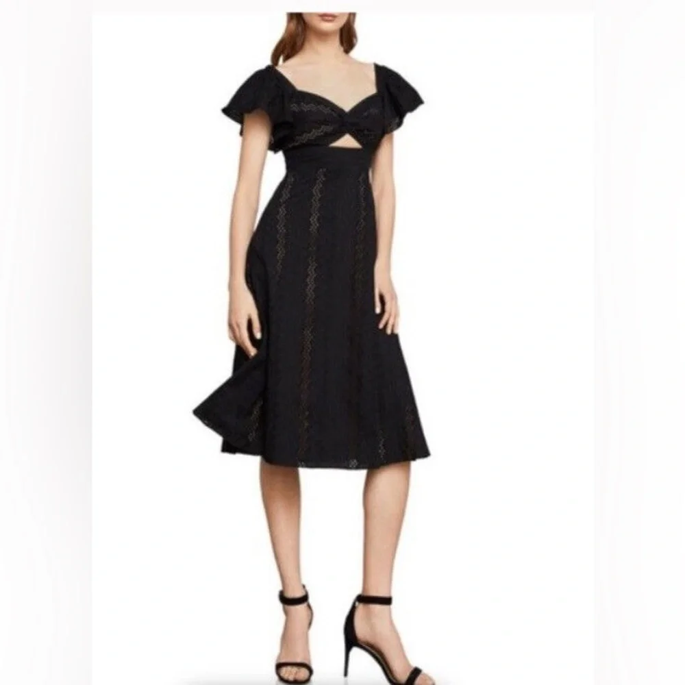 BCBGMAXAZRIA Eyelet Fit-and-Flare Midi Dress
✨ Like New – worn only once - Picture 4 of 13